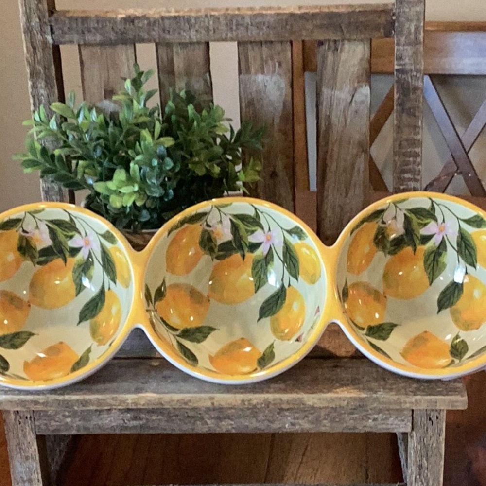 Lemon Melamine Condiment Bowl